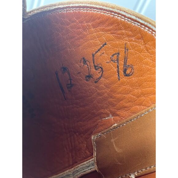 El Dorado 9918 Full Quill Ostrich Boots Vintage 1996 USA Handmade 8.5D Western main image 7